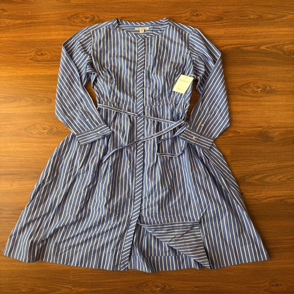 W13448 Free Assembly Ladies Striped Full Open Dress