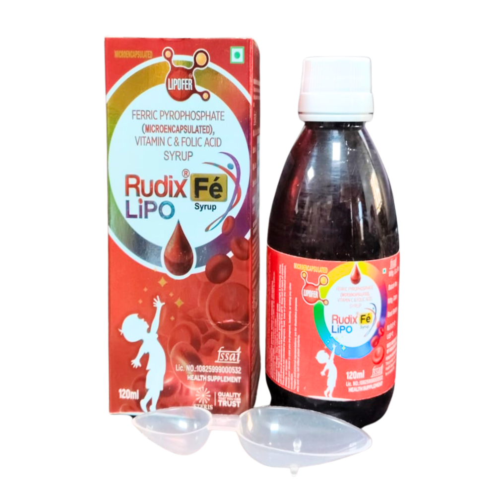 Ferric Pyrophosphate Vitamin C Folic Acid - Brand Name: Rudix Fe Lipo