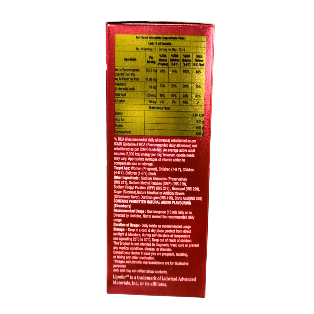 Ferric Pyrophosphate Vitamin C Folic Acid