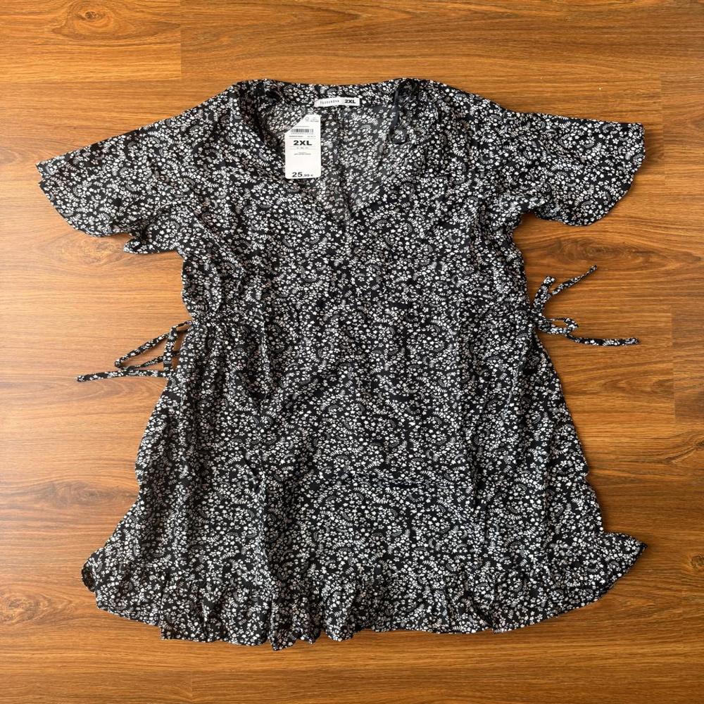 W13447 TERRANOVA Ladies Printed Woven Mini Dress