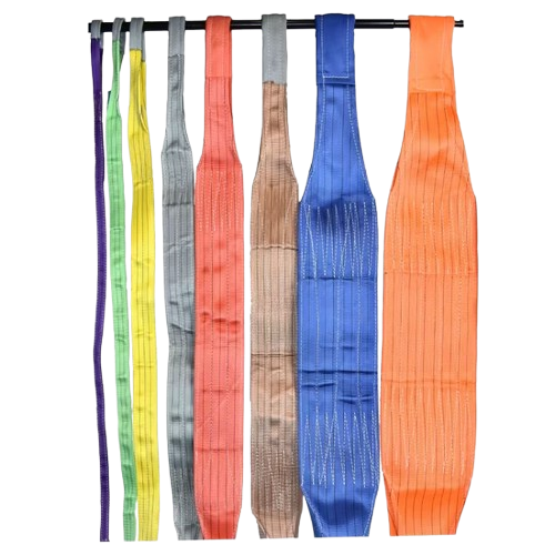 Polyester Duplex Webbing Sling - 1-12 Meters, Yellow Color, 3mm Thickness | Durable Material, High Visibility, Easy To Handle