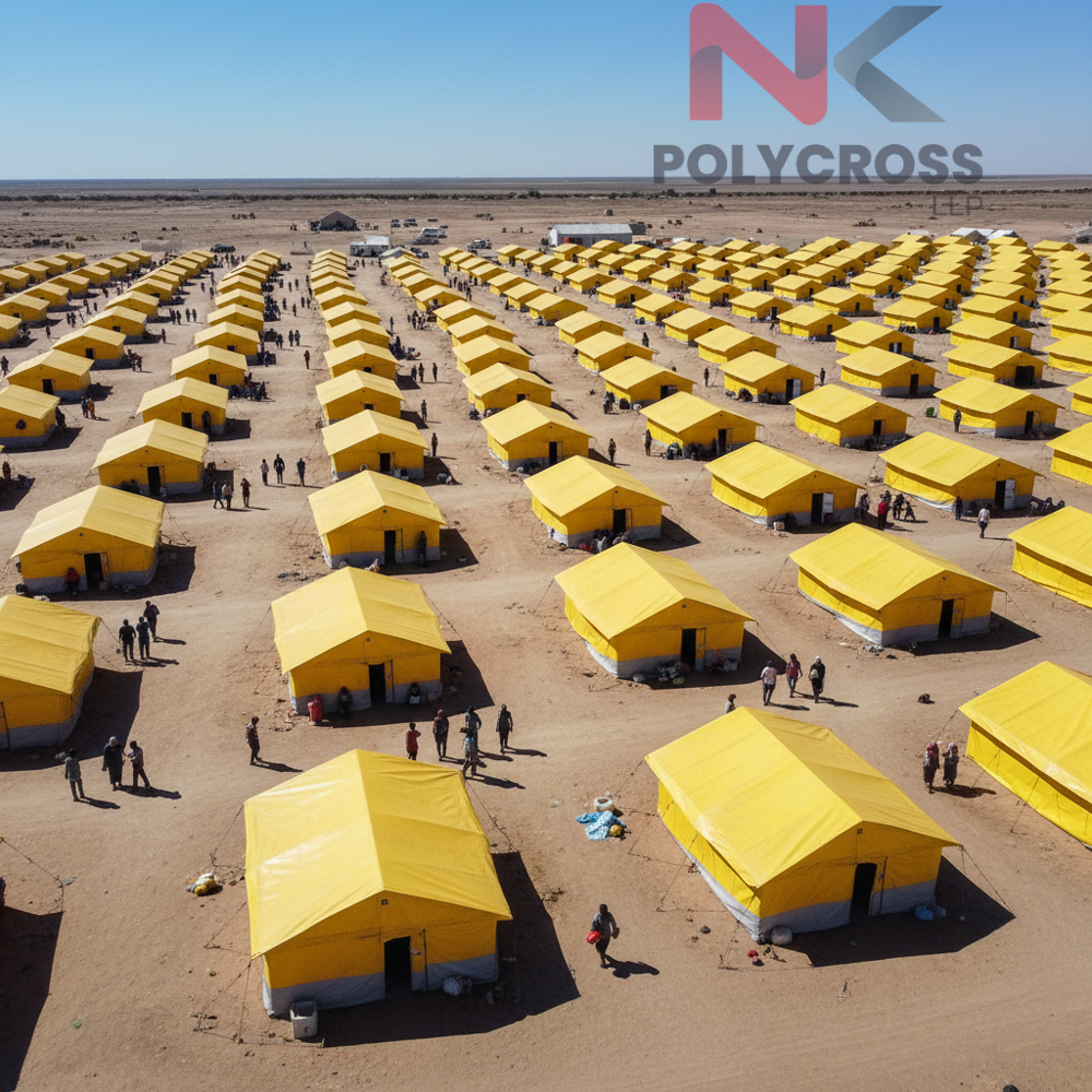 Unhcr Tarpaulin - Application: Refugee Shelter Covering  Emergency Camp Setup  Disaster Relief Housing  Protection Of Relief Materials  Temporary Medical And Aid Camps  Ground Sheet And Roofing Cover