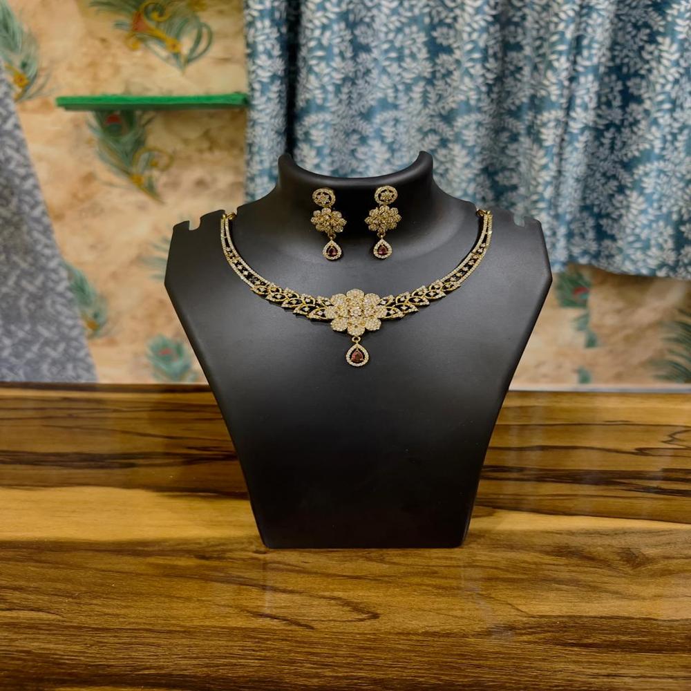 Heritage Floral Glow Necklace Set - Weight: 35 Grams (g)