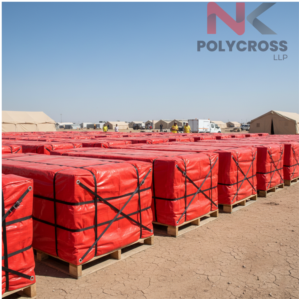 Humanitarian Tarpaulin - Application: Disaster Relief Shelters  Refugee And Relief Camp Roofing  Temporary Housing Protection  Emergency Medical Camp Covering  Protection Of Relief Supplies  Ground Sheet And Base Cover
