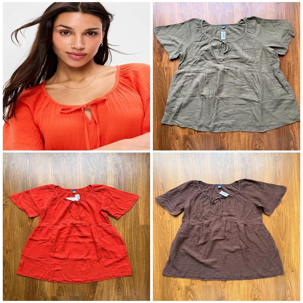 W13443 OLD NAVY Ladies Flutter Sleeve Mini Swing Dress