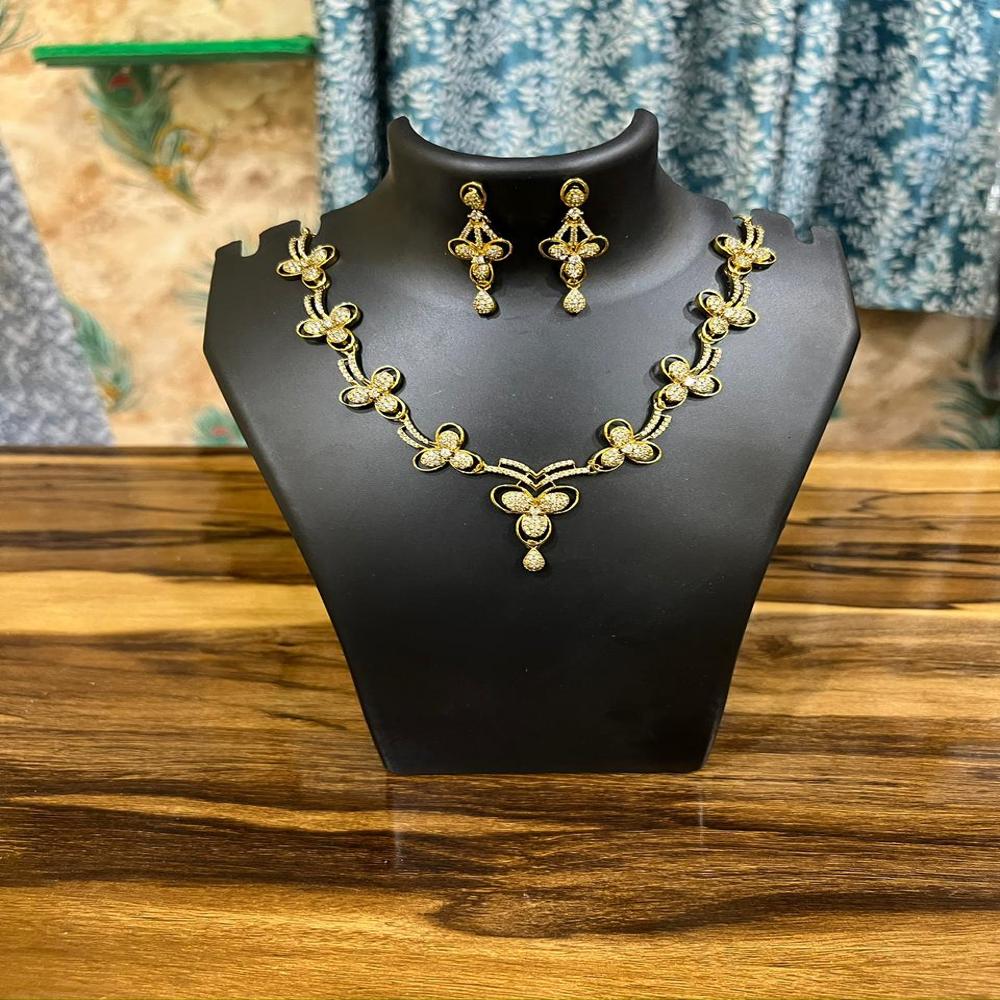 Golden Blossom Trail Necklace Set