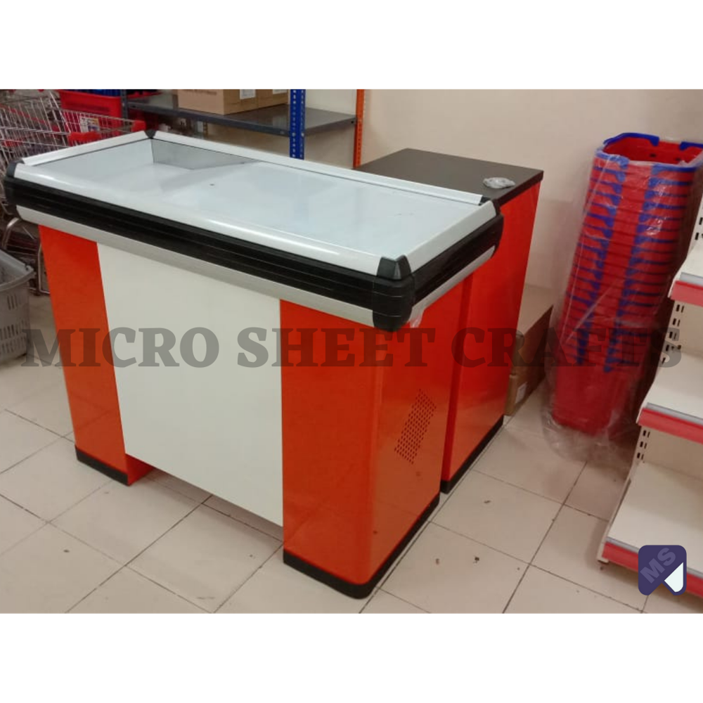 Black Retail Checkout Counter