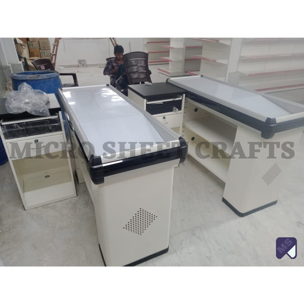 Black Retail Checkout Counter