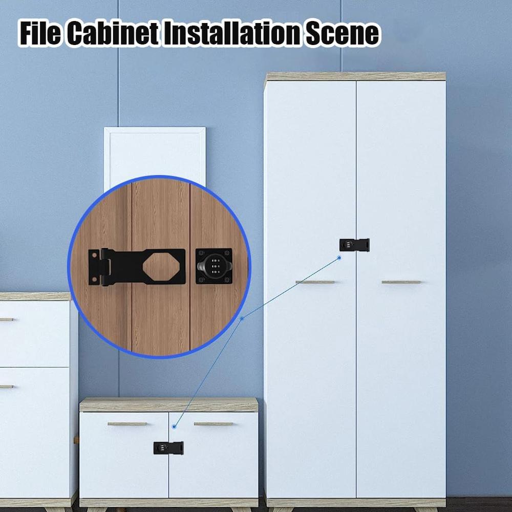 Household Cabinet Password Hasp Lock 