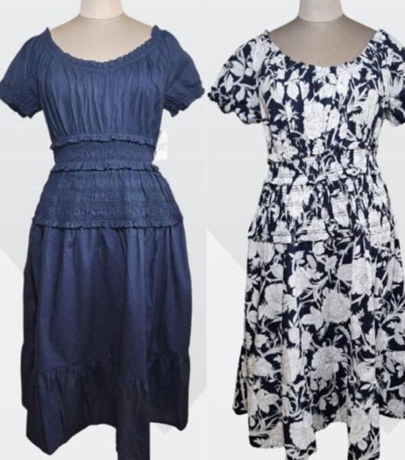 W13436 TIM & TRU Ladies Gypsy Neck Dress