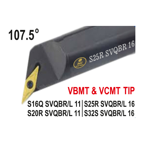 107.5 Degree VBMT And VCMT Tip Boring Bar