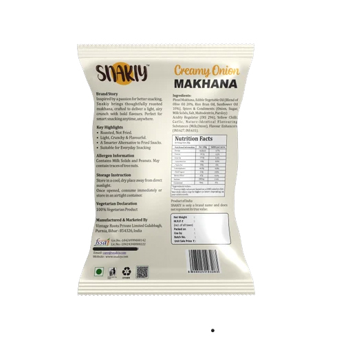 Creamy Onion  Roasted Makhana