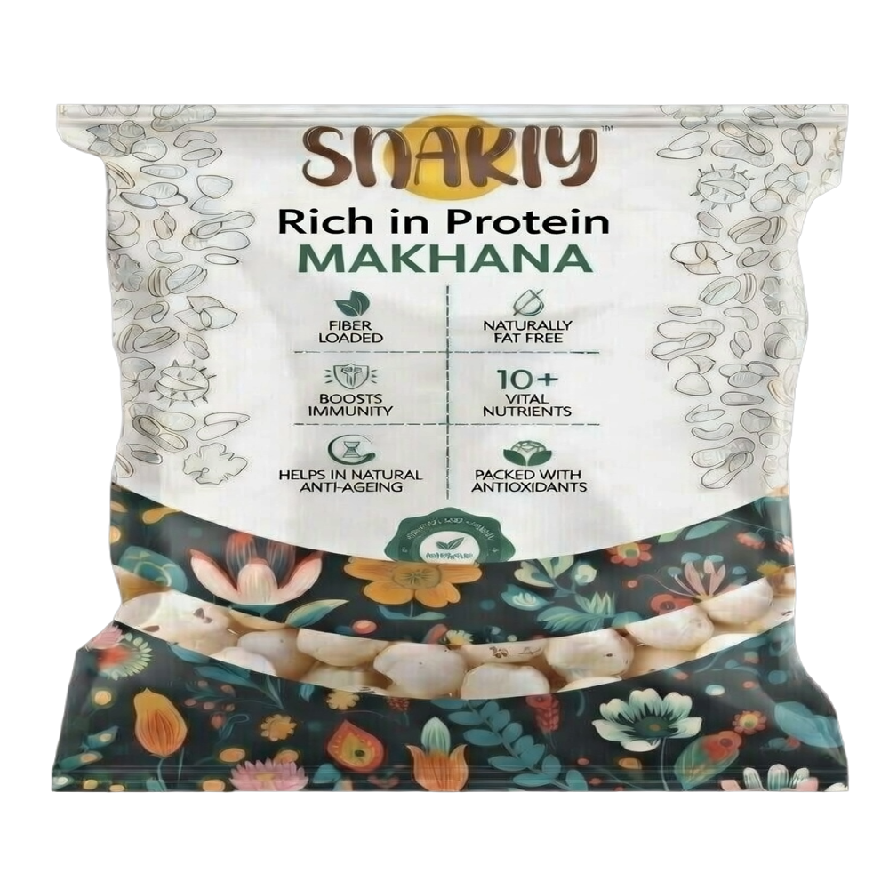 Snakiy Prasadam Makhana 100 Gm - Color: White