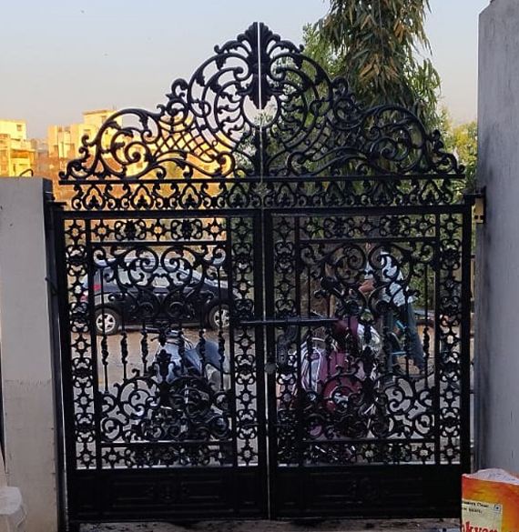 Black Decorative Cast Iron Gate