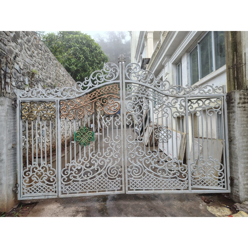 Modern Cast Iron Swing Gate