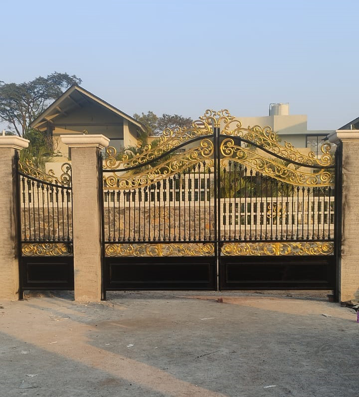 Black And Gold Entrance Gate
