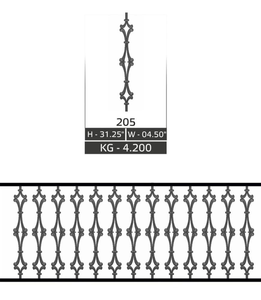 Residential Cast Iron Balcony Railing