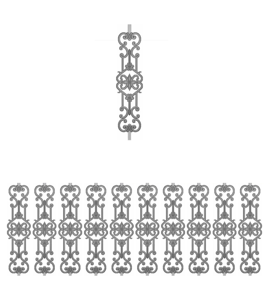 High Strength Iron Balcony Railing