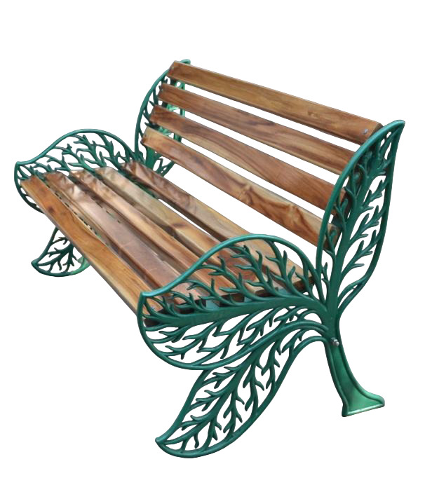 Cast Iron And Wood Garden Bench