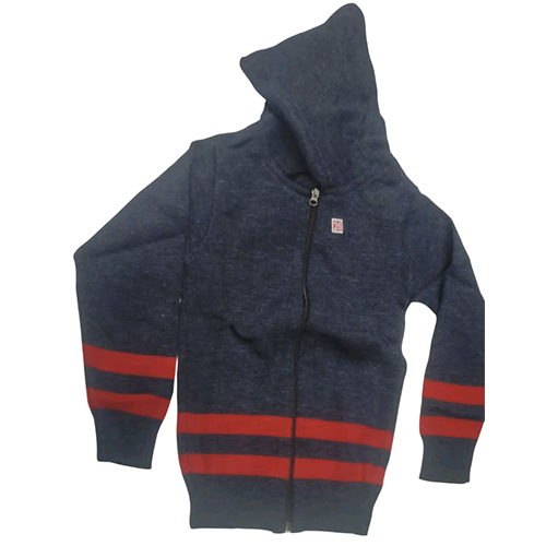 Grey Color School Hoodie With Cap