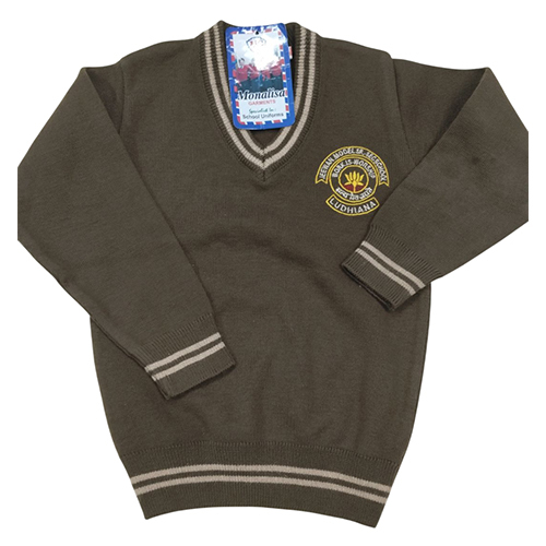Olive Green School Sweater
