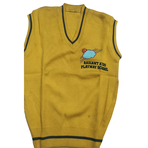 Yellow School Half Sweater