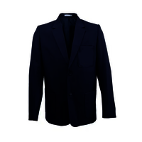 Navy Color School Uniform Blazer - Polyester Viscose Blend, Custom Sizes, Navy Blue | Wrinkle Resistant, Embroidered Crest, Breathable