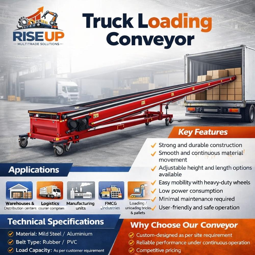 Truck Loading Conveyor - Belt Type: Pvc / Rubber Belt