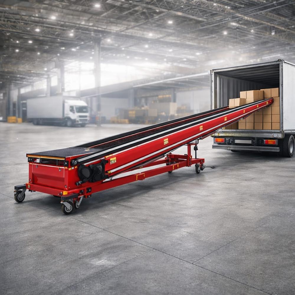 Truck Loading Conveyor - Belt Type: Pvc / Rubber Belt