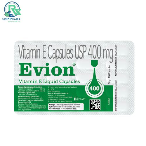 400 MG Vitamin E Capsules USP
