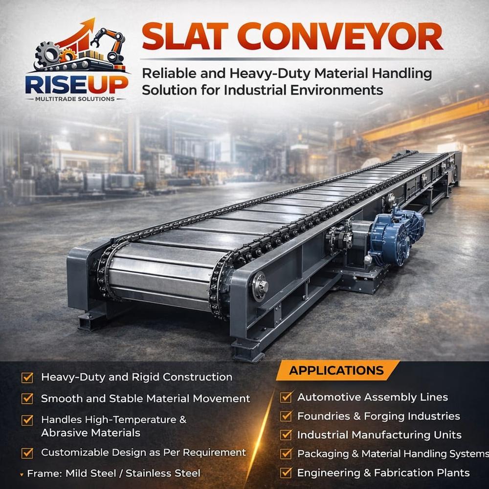 Slat Conveyor - Color: As Per Requirnment