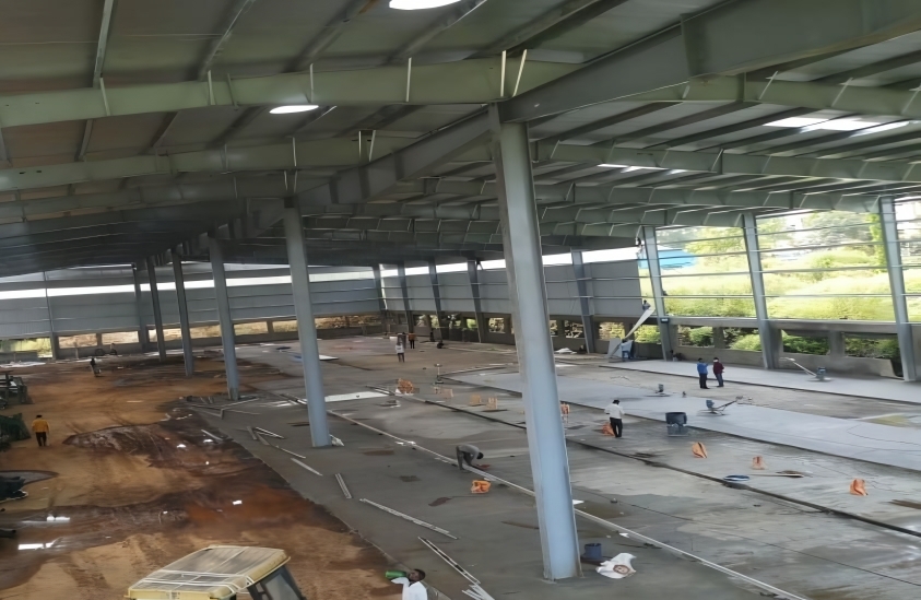 PEB Industrial Shed Interior