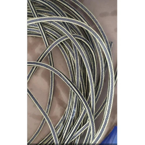 Expanded White PTFE Yarn Reinforced With Aramid Yarn At Corner