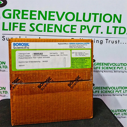 TEST TUBES With Rim Borosil