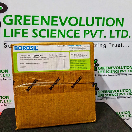 TEST TUBES With Rim BOROSIL