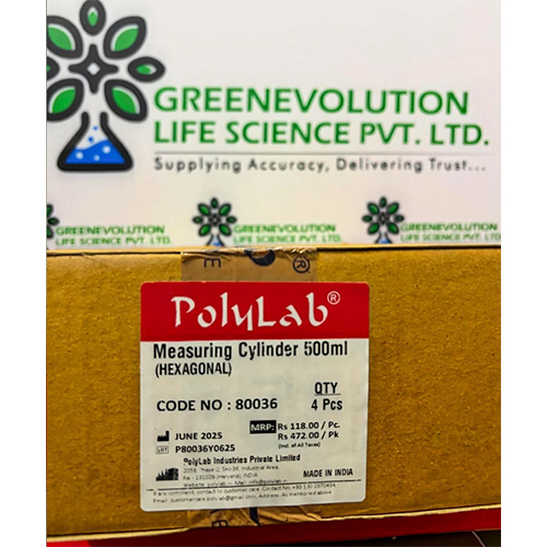 Measuring Cylinder 500 ml Hexagonal POLYLAB