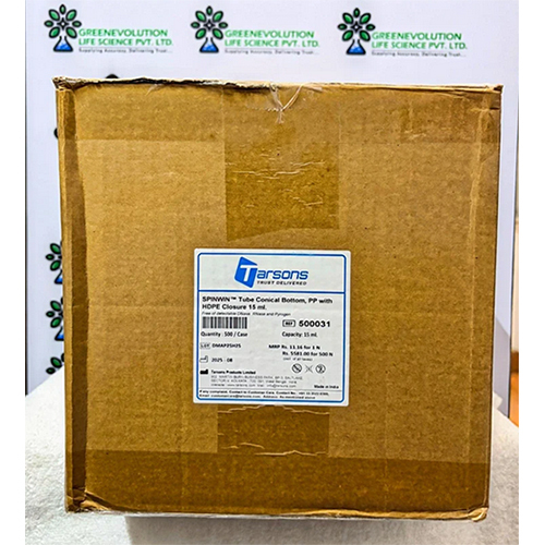 SPINWIN Tube Conical Bottom PP with HDPE Closure TARSONS