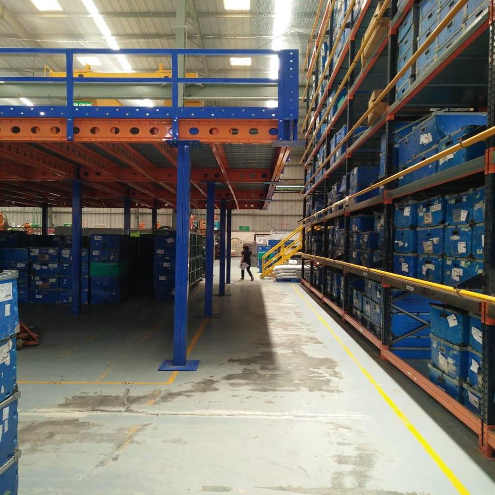 Mezzanine Floor - Color: Blue