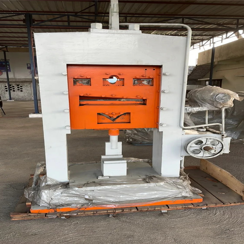 Hydraulic Press Cutting Machine - Color: Orange