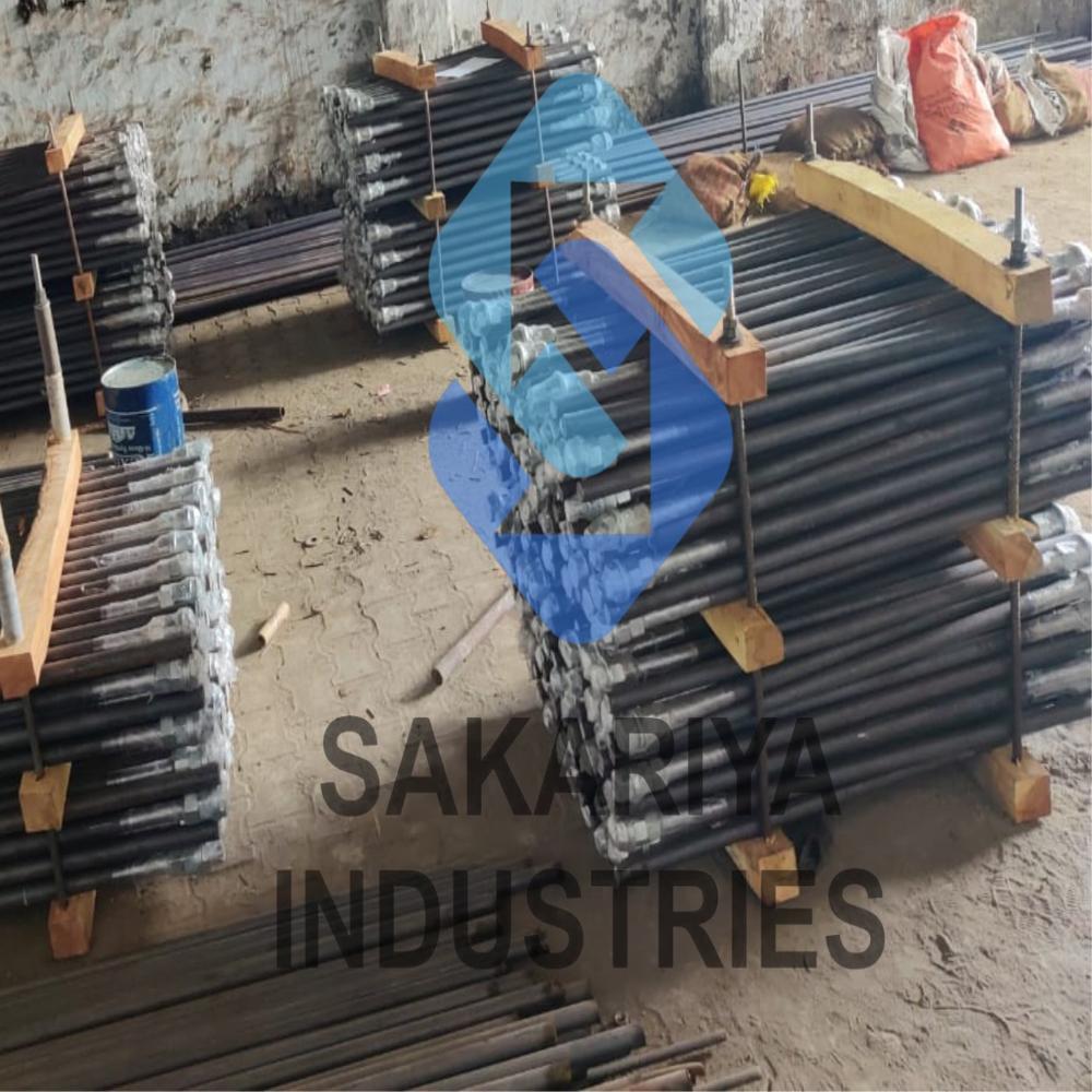 Plate Type Foundation Bolt - Color: Black