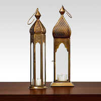 Brass Lantern - Color: Golden
