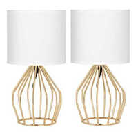 Rose Gold Metal Table Lamp - Power Consumption: 15-40 Watts