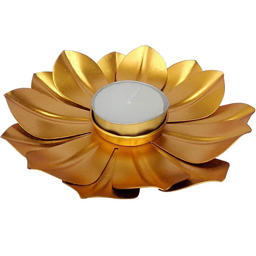Metal Flower T Light Holder