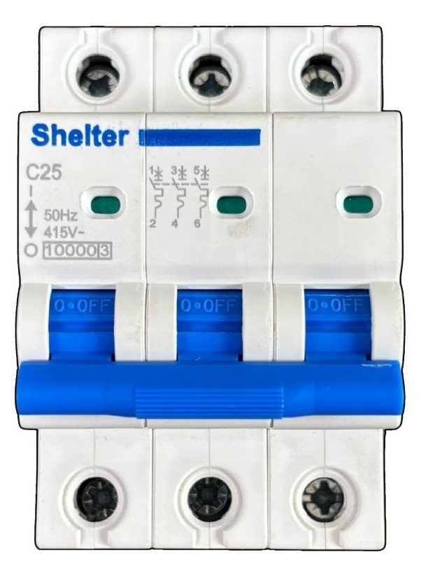 Shelter TP 25A AC MCB