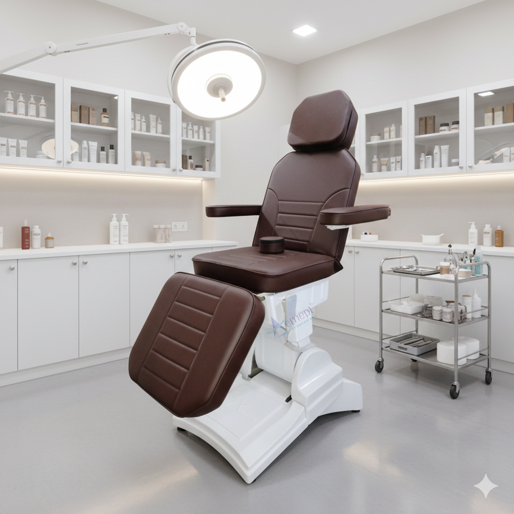 Derma Chair - Powder Coated, 78x22x26-36 Inches | Adjustable Height, 150 Kg Capacity, Ideal For Dermatology And Hair Treatment