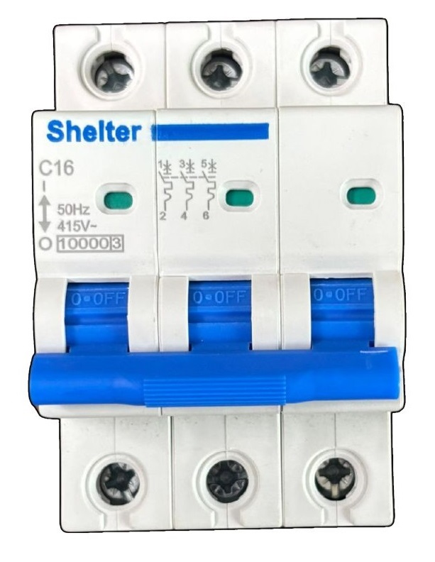 Shelter TP 16A AC MCB