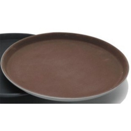 ANTI SKID GRIP TRAY FIBER ROUND 14 1400CT BROWN