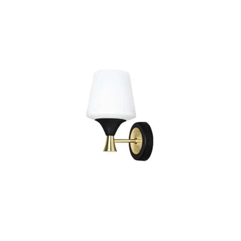 582086 Philips Nero Wall Light Up E27 - Color: Black & Brass Or Smoky Black