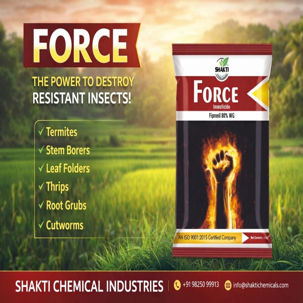 Fipronil 80% Wg (Force) - Application: Agriculture