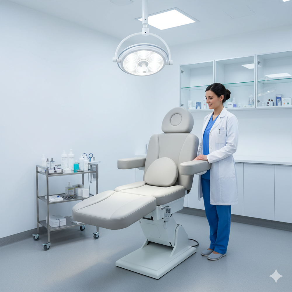 Dermatology skin treatment chair